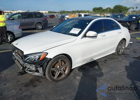 2015 Mercedes-Benz C 300 Sport 4Matic from USA, damaged, VIN 55SWF4KB3FU030407